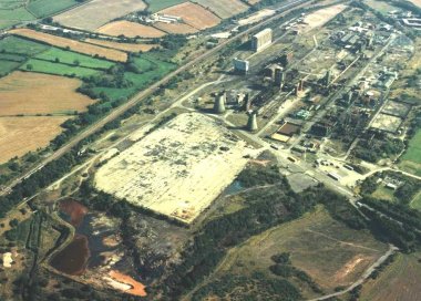 Aerial view before regeneration